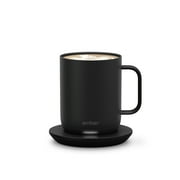 Ember للتحكم في درجة الحرارة Smart Mug 2، 10 oz، Black 1.5-hr Battery Life App Control Control Coffee Hated Coffee Mug