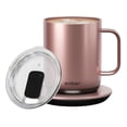 thumbnail image 1 of Ember Temperature Control Smart Mug 2, 10 oz, Grey, 80 min Battery Life | App Controlled Heated Coffee Mug | Improved Design with Clear Splash-Proof Sliding Lid, 1 of 9