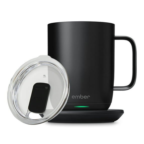 Ember Temperature Control Smart Mug 2, 14 oz, Black, 80 min Battery Life | Double Your Battery Life When You Pair Ember Mug with an Ember Sliding Lid