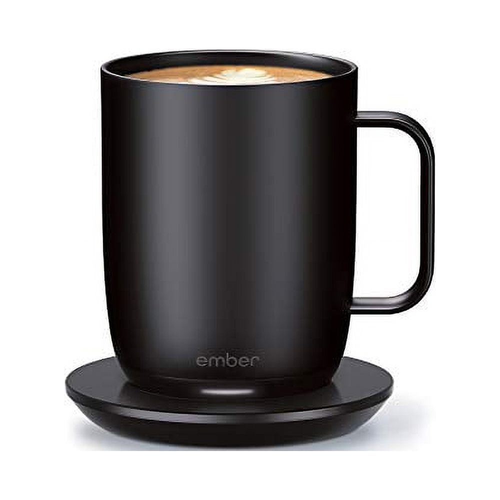 Ember Temperature Control Smart Mug 2, 14 oz, Black, Up To 1.5-hr Battery Life - App Controlled Heated Coffee/Tea Mug - Improved Design - image 1 of 6