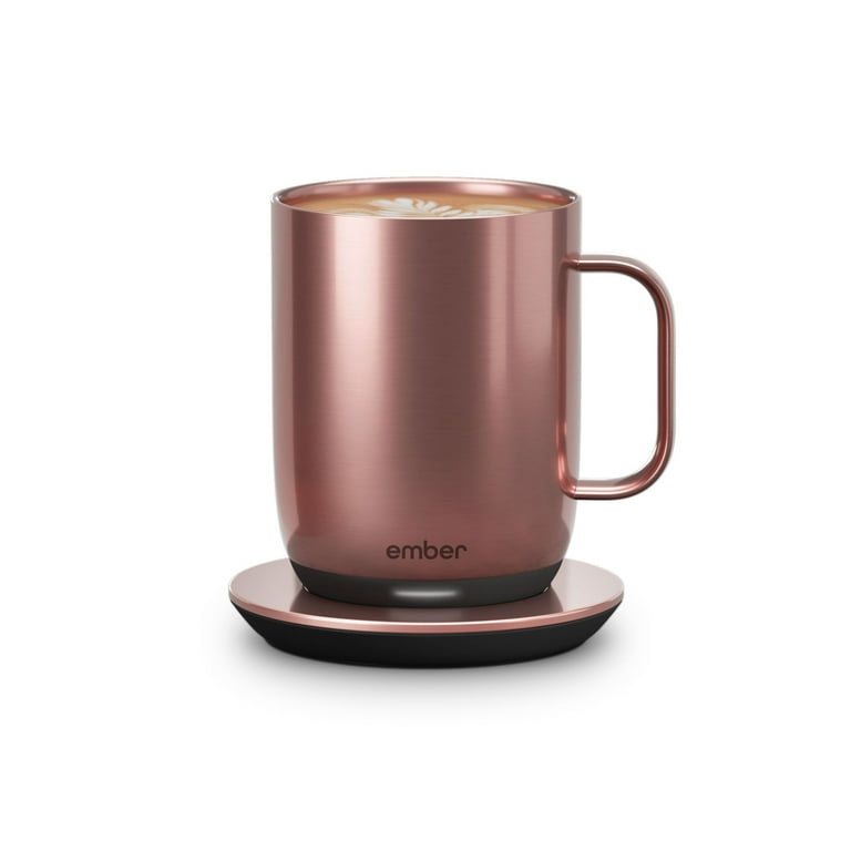 Ember 14oz Smart Mug 2: Rose Gold Coffee Cup Warmer; Electric