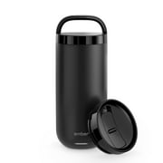 جهاز التحكم في درجة حرارة Ember Smart Tumbler 2 ، 16 أونصة ، أسود سليت ، عمر بطارية يصل إلى 3 ساعات - جهاز تحكم في القهوة / الشاي - تصميم محسن