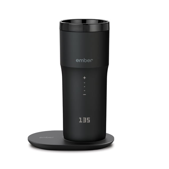 Ember Travel Mug 2, 12 oz – Black | Smart Heated Mug with Temperature Control & Charging Coaster