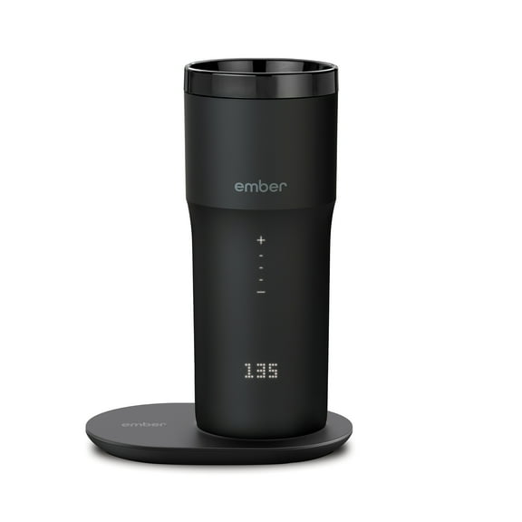 Ember Travel Mug 2, 12 oz Black | Smart Heated Mug with Temperature Control & Charging Coaster