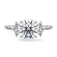 thumbnail image 1 of Ember jewel Round Cut 1.7 Ct Moissanite Anniversary Ring - Stamped 14K White Gold Plated Anniversary Ring - Engagement Moissanite Ring - Valentine Proposal Ring - Causal Office Wear Ring, 1 of 4