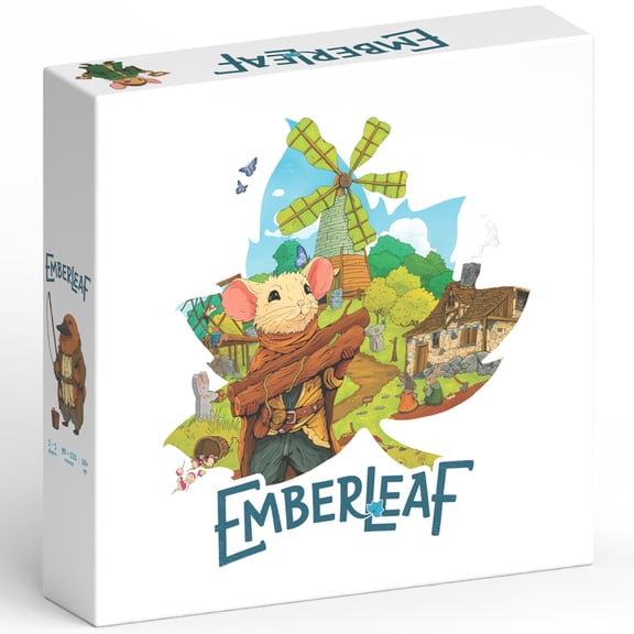 The City Of Games: Emberleaf - Card & Tile Laying Board Game, Rebuild A Forest Animal Village, Explore & Gather, Recruit Heroes, Ages 14+, 1-5 Players