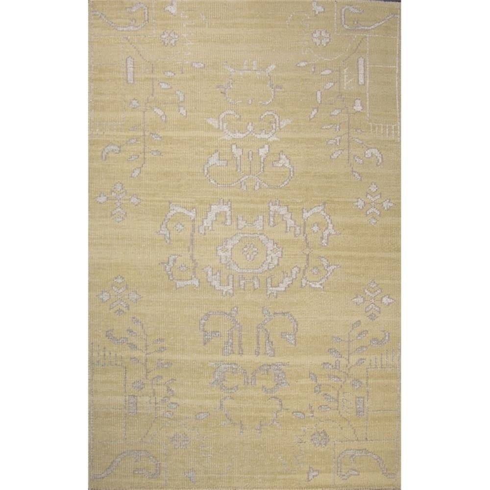 Rectangular Rug Emblem Emblem 02 2X3 Beige Knotted Wool Area Rug Allover - Walmart.com