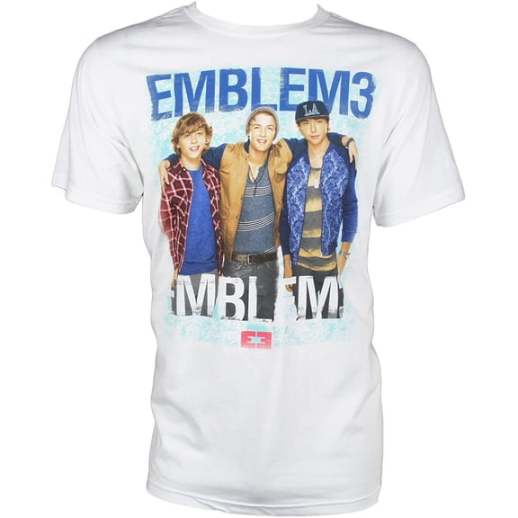 Emblem 3 Mens Group Photo Slim Fit T-Shirt 2XL