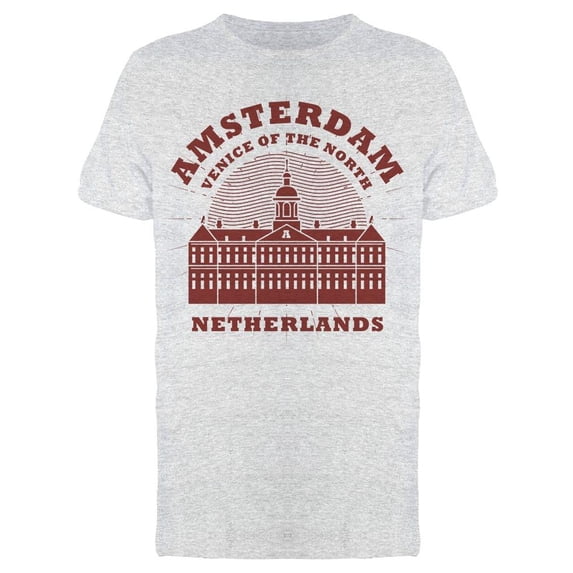 Emblem Amsterdam Netherlands T-Shirt Men -Image by Shutterstock, Male x-Large