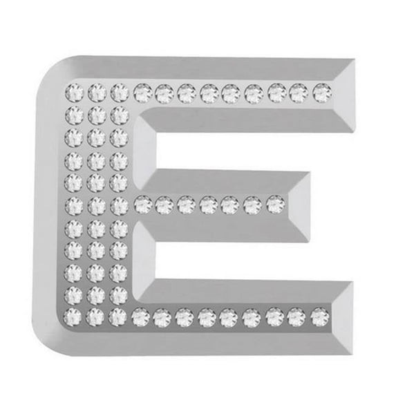 Emblem Bling Chrome Letter E