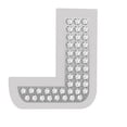 thumbnail image 1 of Emblem Bling Chrome Letter J, 1 of 1