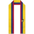 thumbnail image 1 of Emblem Colombia Flag Graduation Stole Graduate Shawl Sash Scraf Gift For Abroad Student International Study (Square), 1 of 6