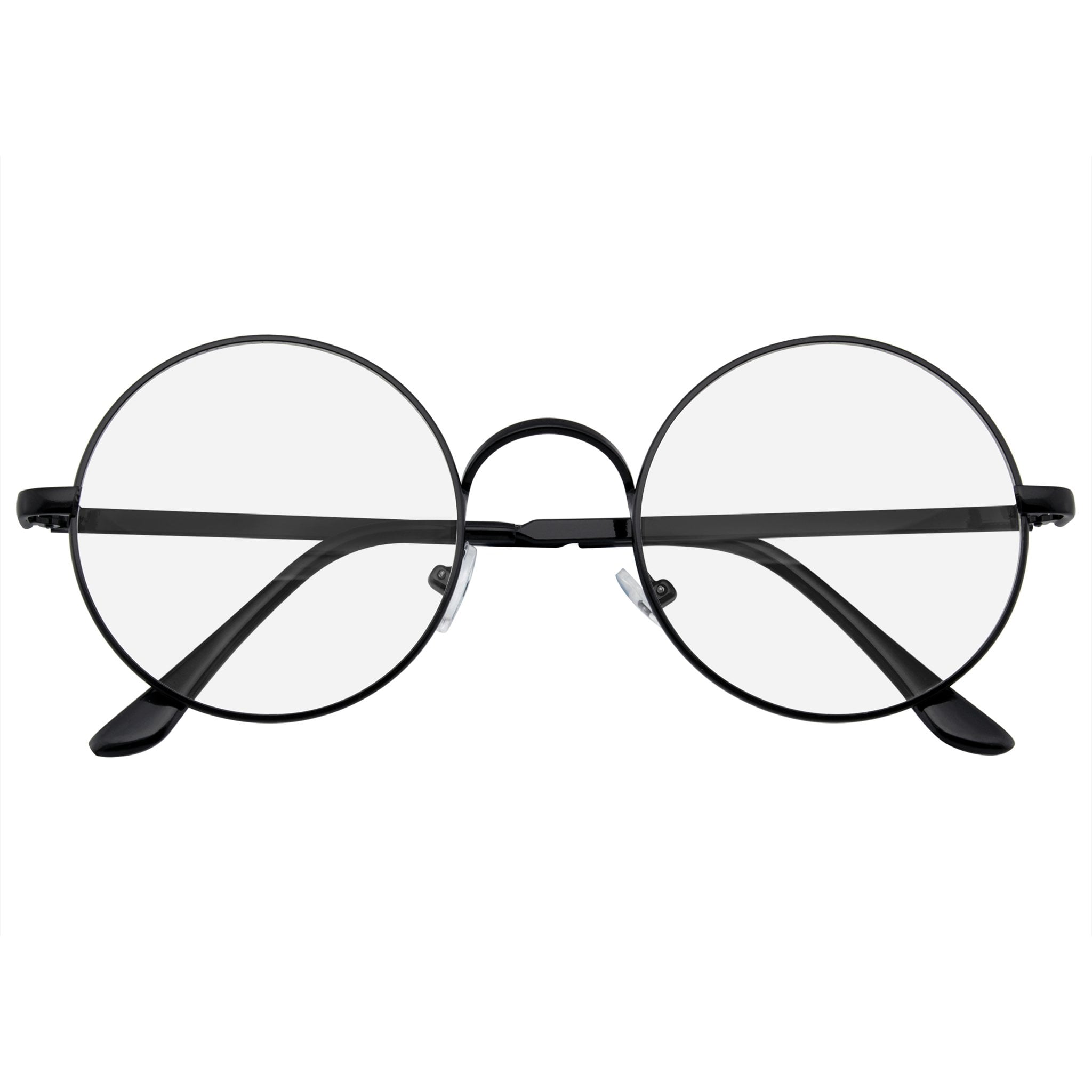Unisex Round Metal Frame Clear lens Vintage Retro Geek Fashion Glasses  Specs