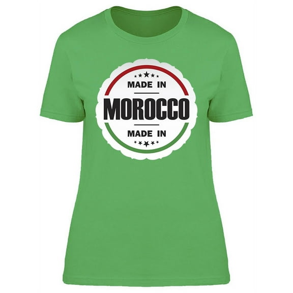 Emblem Made In Morocco T-Shirt Women -Image by Shutterstock, Female Small