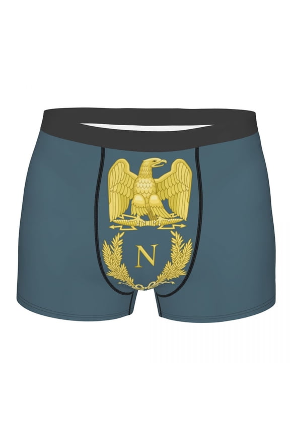 Emblem Of Napoleon Bonaparte Boxer Shorts For Homme France French Empire Eagle Underwear Panties Briefs Stretch Underpants