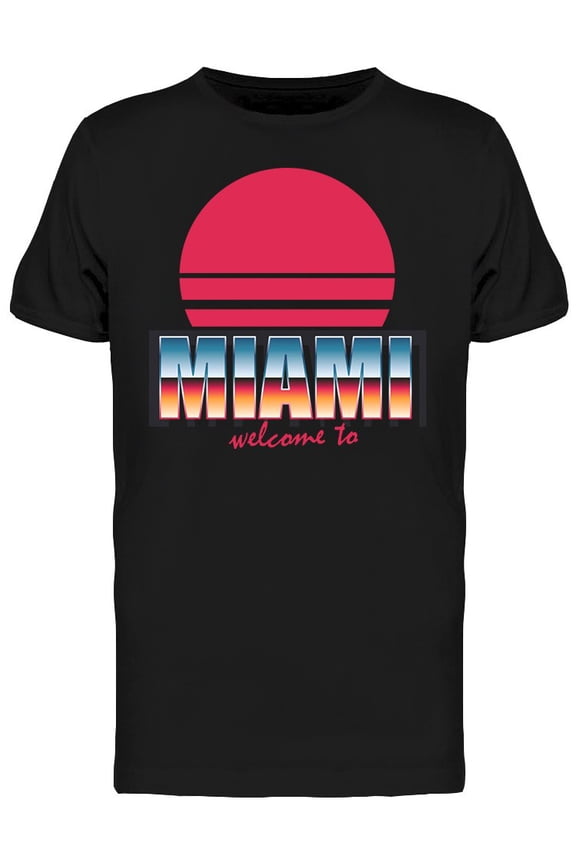 Emblem: Welcome To Miami T-Shirt Men -Image by Shutterstock, Male 3X-Large