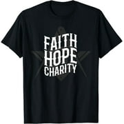 Emblematic Masonic Symbols: Expressing Faith, Hope, Charity, and Brotherhood on Freemason T-Shirts