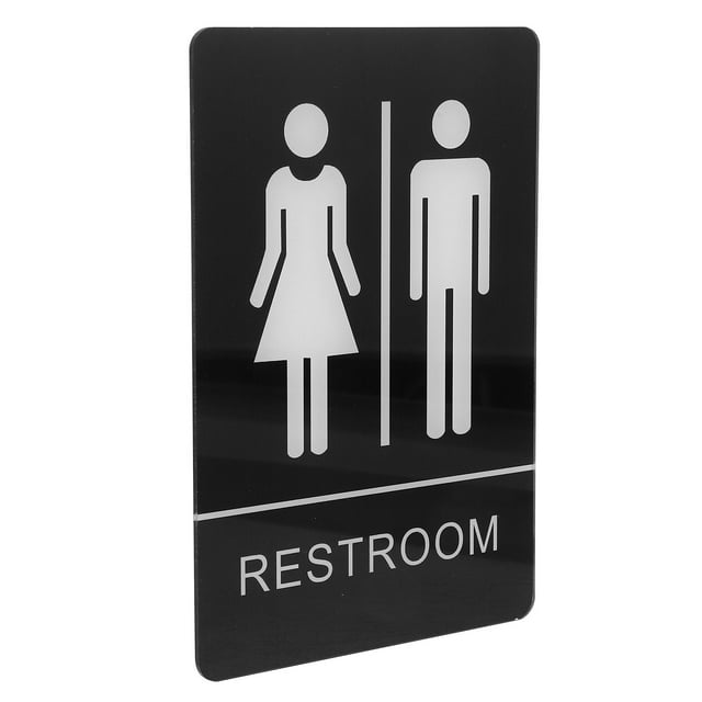 Emblems Public Supplies Restroom Sign for Visually Impaired Braille