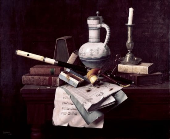 Emblems of Peace by William Michael Harnett (1848-1892) Canvas Art - William Michael Harnett (18 x 24)