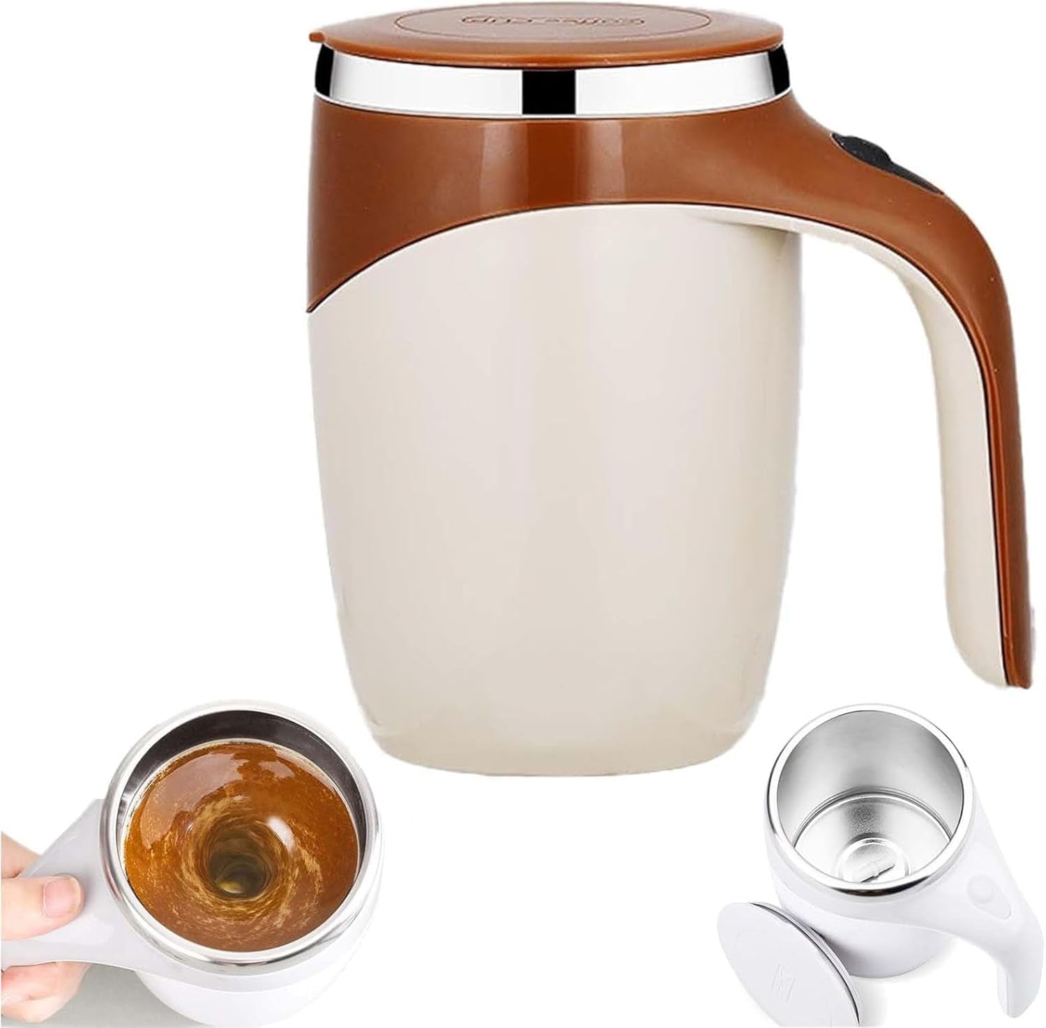 Emboadlie Automatic Magnetic Stirring Coffee Mug, Ivyever Auto Stir ...