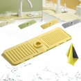thumbnail image 1 of Emboadlie Draining Mat, 2024 New Tidy Splash Draining Mat, Tidy Splash Faucet Guard & Draining Mat, Kitchen Splash Guard for Sink, Silicone Faucet Mat for Kitchen Sink, Tidy Splash Sink Mat(Gray,2), 1 of 5