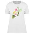 thumbnail image 1 of Emboidery Of Tropical Flowers T-Shirt Women -Image by Shutterstock, Female x-Large, 1 of 2