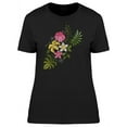 thumbnail image 1 of Emboidery Of Tropical Flowers T-Shirt Women -Image by Shutterstock, Female x-Large, 1 of 4