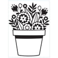 thumbnail image 1 of Emboss Folder Flowers In Pot, 1 of 2