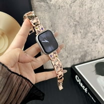 Embossed Animals Watch Band Compatible with Apple Watch 38/40/41/42mm(S10), Bracelet Metal Wristband Fancy Strap for iWatch Series 10 9 8 SE 7 6 5 4 3 2 1 Ultra Women Girls, Rosegold