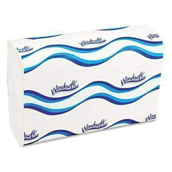 Embossed C-Fold 1-Ply Paper Towels - 200 Sheet per Pack / 12 Packs per Carton