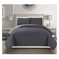 thumbnail image 1 of Embossed Charcoal Reversible Bedspread/Quilt Set Queen, 1 of 2