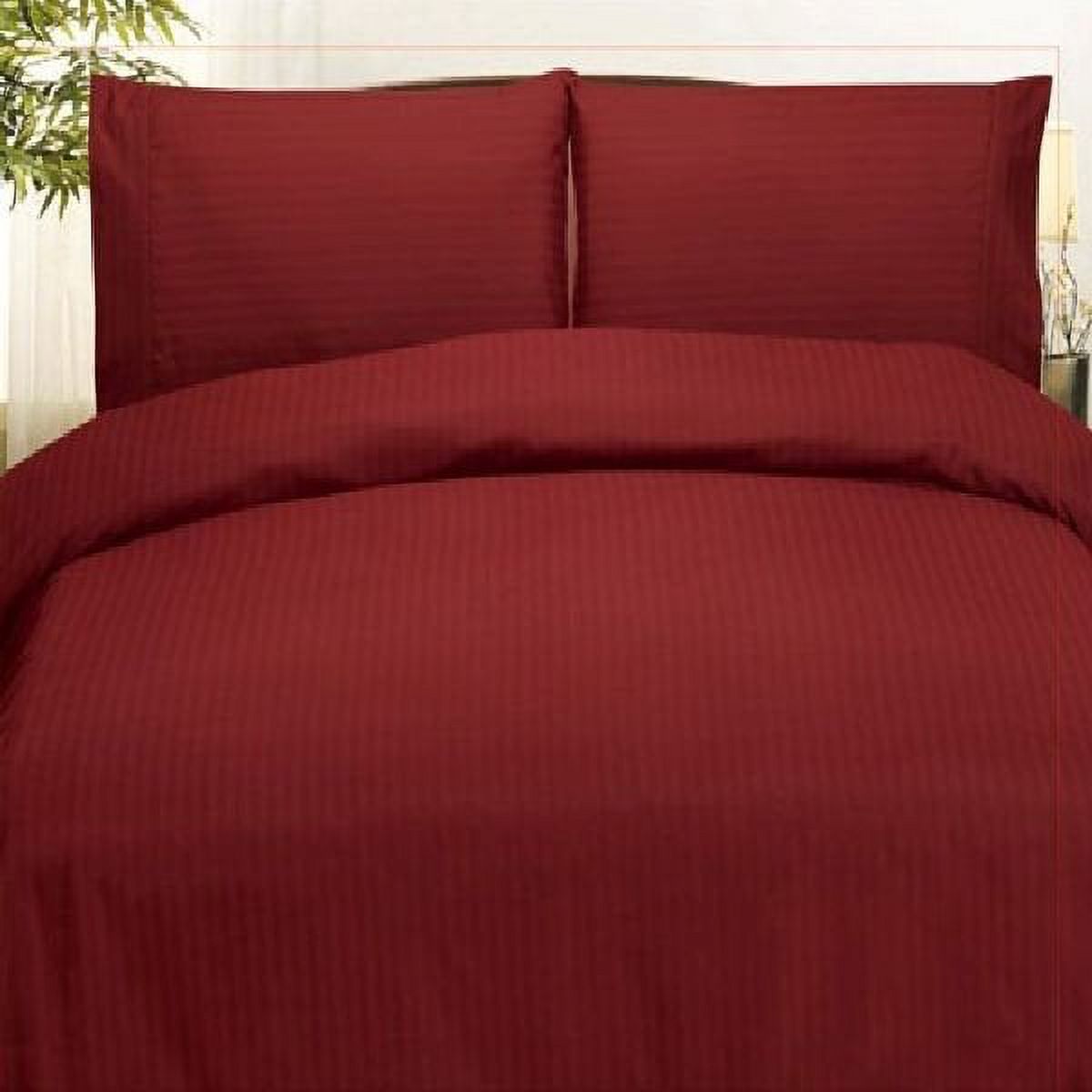 Plazatex Embossed Dobby Stripe Microfiber Comforter Bed In A Bag Set