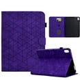 thumbnail image 1 of Embossed Folio Flip Smart Case Cover for iPad 10th Gen 10.9" 2022, Premium PU Leather Kickstand Card Slots Magnetic Auto Sleep / Wake with Pen Slot Case for iPad 10th Gen 10.9" 2022, Purple, 1 of 5