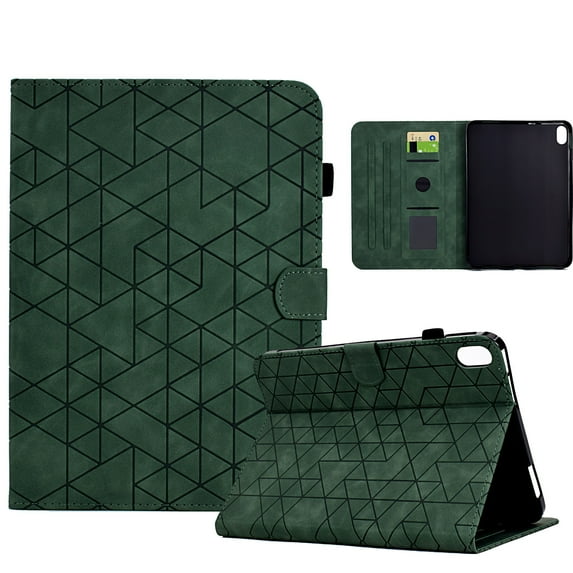 Embossed Folio Flip Smart Case Cover for iPad mini 6th Gen 8.3" 2021, Premium PU Leather Kickstand Card Slots Magnetic Auto Sleep / Wake with Pen Slot Case for iPad mini 6th Gen 8.3" 2021, Green