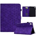 thumbnail image 1 of Embossed Folio Flip Smart Case for Lenovo Tab M10 HD Gen 2 2020 TB-X306X, Premium PU Leather Kickstand Card Slots Magnetic Auto Sleep / Wake with Pen Slot Case for Tab M10 HD Gen 2 2020, Purple, 1 of 5