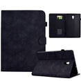 thumbnail image 1 of Embossed Folio Flip Smart Case for Samsung Galaxy Tab A 10.5 2018 SM-T590/SM-T595, Premium PU Leather Kickstand Card Slots Magnetic Auto Sleep / Wake with Pen Slot Case for Tab A 10.5 2018, Black, 1 of 5