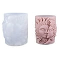 thumbnail image 1 of Embossed Goddess Candle Molds Cylinder Candle Silicone Molds for Epoxy Resin Making Candle Soap Gypsum Silicone Molds, 1 of 8