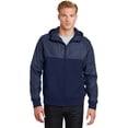 thumbnail image 1 of Sport-Tek® Embossed Hybrid Full-Zip Hooded Jacket. JST50, 1 of 2