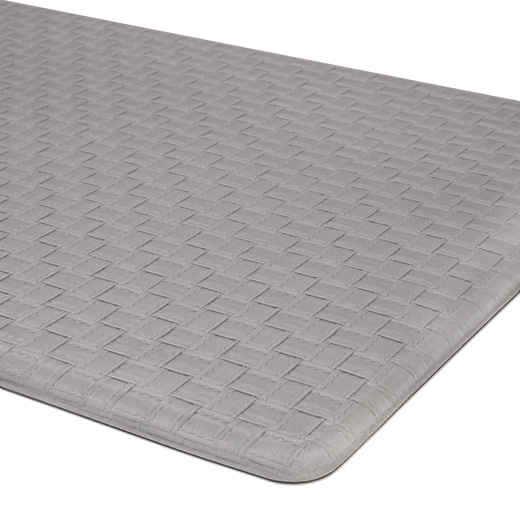 Embossed Kitchen Mats Cushioned Anti Fatigue, NonSlip LeatherLike