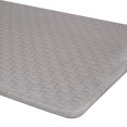 thumbnail image 1 of Embossed Kitchen Mats Cushioned Anti Fatigue, Non-Slip Leather-Like Kitchen Floor Mat, Eco-Friendly PVC Foam, Waterproof Anti-Fatigue Mat for Kitchen, Office, Sink, Laundry, 20" W  39" L, Gray, 1 of 4