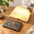Reading Book Led Embossed LED Book Light, Bronze-Colored, 9.65 x 6.18 x 1.18 Inches ...