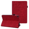 thumbnail image 1 of Embossed Mandala Case for Galaxy Tab A7 Lite 2021, SM-T220 SM-T225 Cover, Allytech Multiple Angle Viewing Stand PU Leather Shockproof Wallet Case for Samsung Galaxy Tab A7 Lite 8.4" 2021, Red, 1 of 5