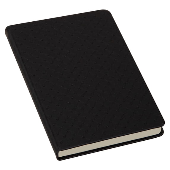 Embossed Notebook, Black Polka Dot Embossed Notebook Fabriano Ecoqua Plus Glue-Bound, By TINGXIN