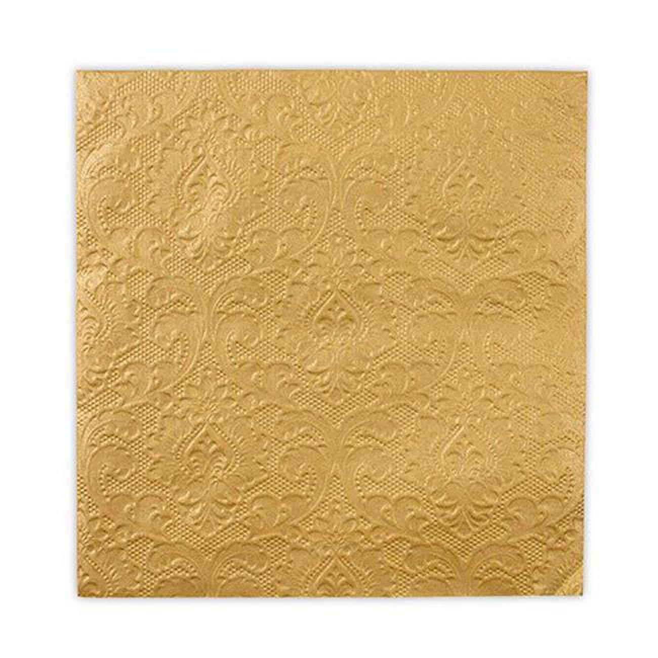 Embossed Paper Napkins Gold