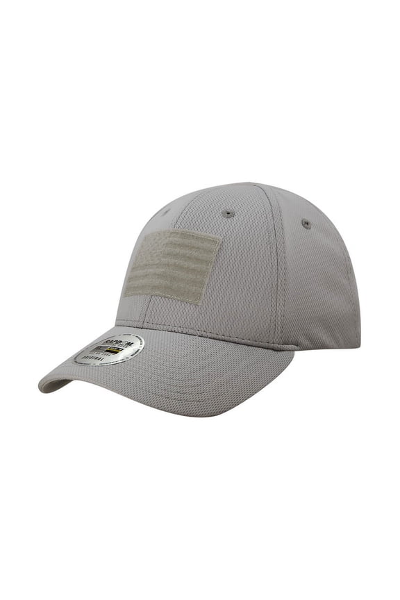 Embossed Patch Flex Cap, USA, Charcoal
