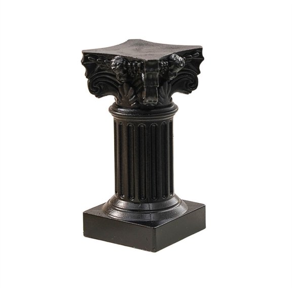 Embossed Pattern Candlestick European Style Column Candle Holder Plastic Table Decoration