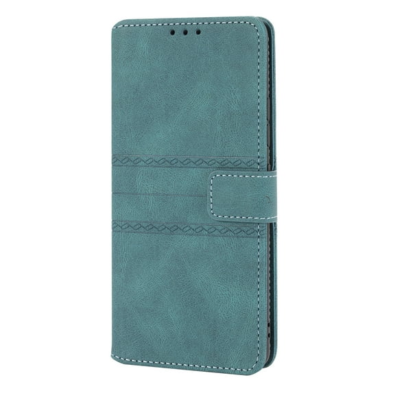 Embossed Pattern Wallet Case for Motorola Moto G71 5G 6.4 Inch, PU Leather Magnetic Clasp Flip Folio Case with Crossbody Kickstand Card Slots Long Shoulder Strap Cover for Motorola Moto G71,Darkgreen