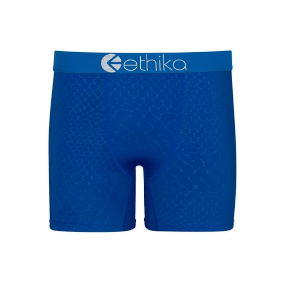 Embossed Python - Blue | Mens Mid