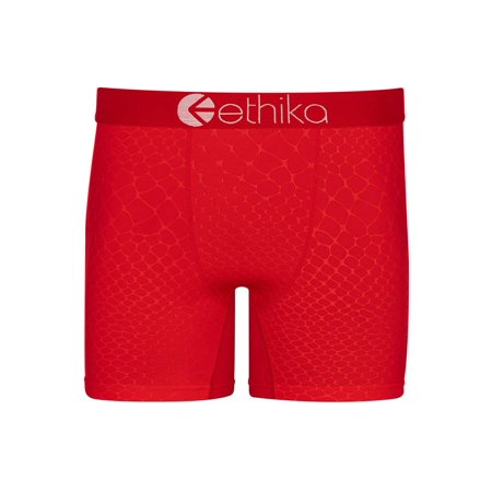 Embossed Python - Red | Mens Mid