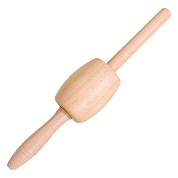 Embossed Rolling Pin Dough Roller Kitchen Gadget Ergonomic Wood Handles 12 Inch for Pastry Pizza